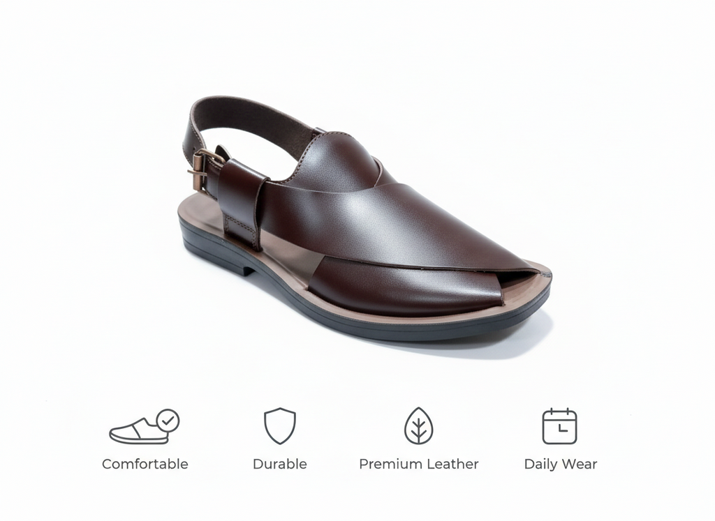 STARTLET™ Premium Leather Peshawari Chappal