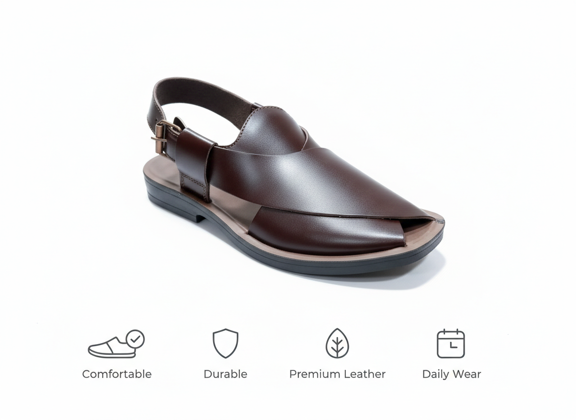 STARTLET™ Premium Leather Peshawari Chappal