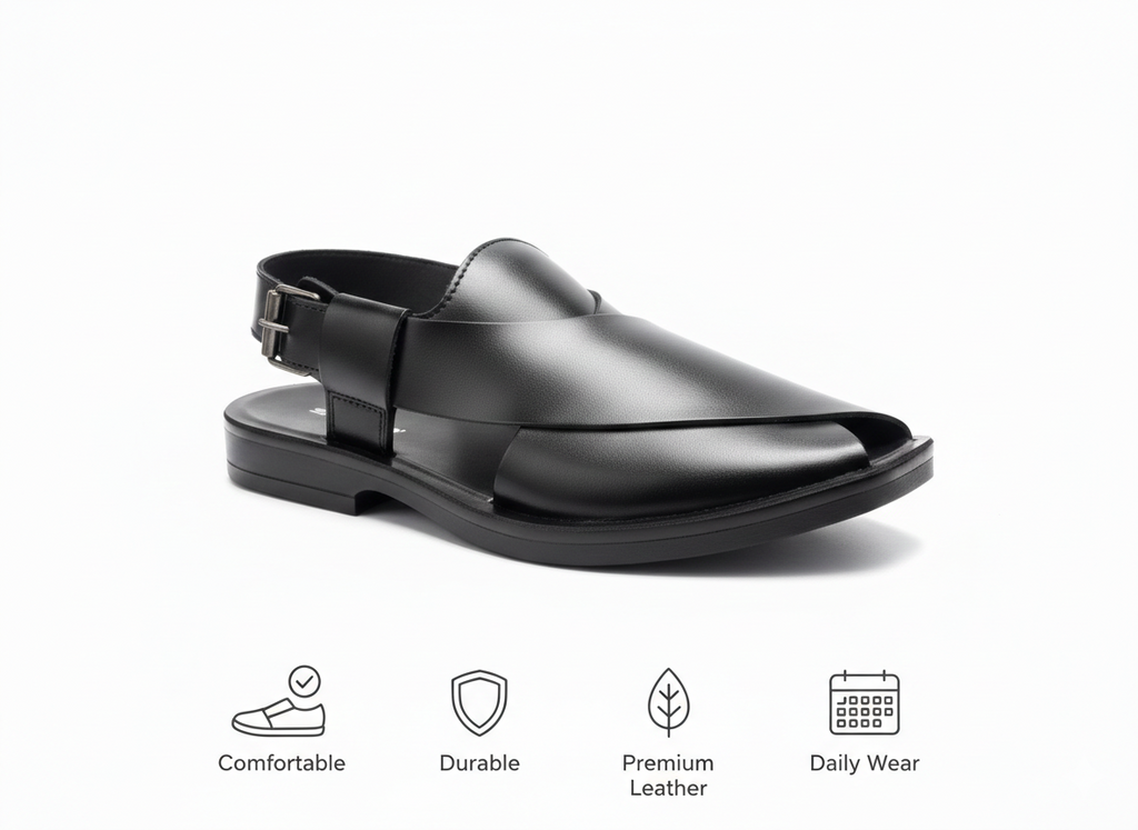 STARTLET™ Premium Leather Peshawari Chappal