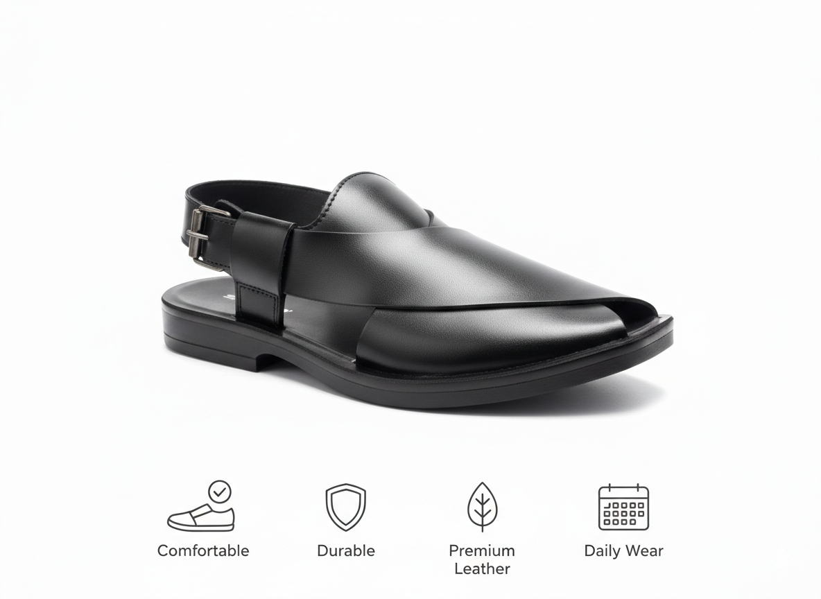 STARTLET™ Premium Leather Peshawari Chappal