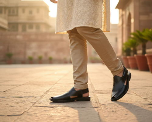 STARTLET™ Premium Leather Peshawari Chappal