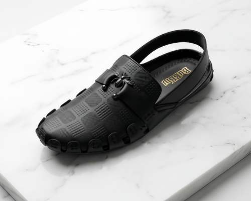 Signature Luxe Leather Sandal – Classic Brown Edition