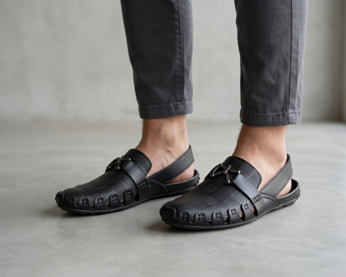 Signature Luxe Leather Sandal – Classic Brown Edition