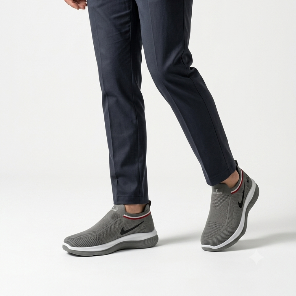 Men's Premium Knit Slip-On Walking Shoes (NK)
